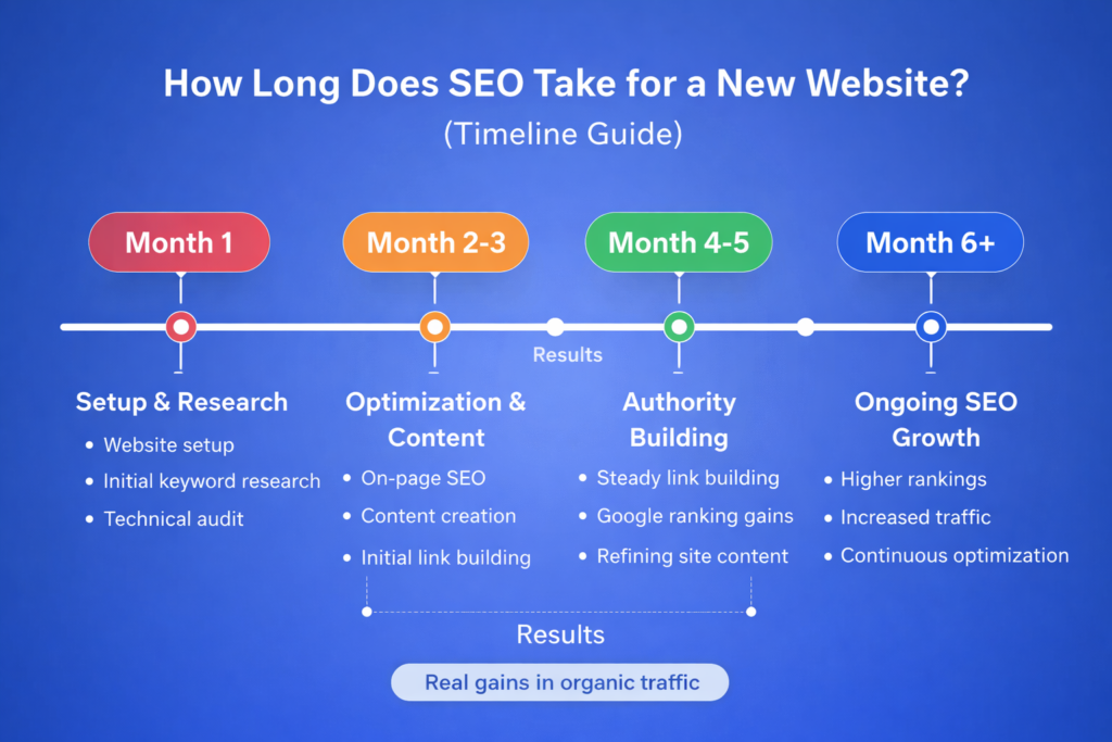 How Long Does SEO Take for a New Website (Timeline Guide)